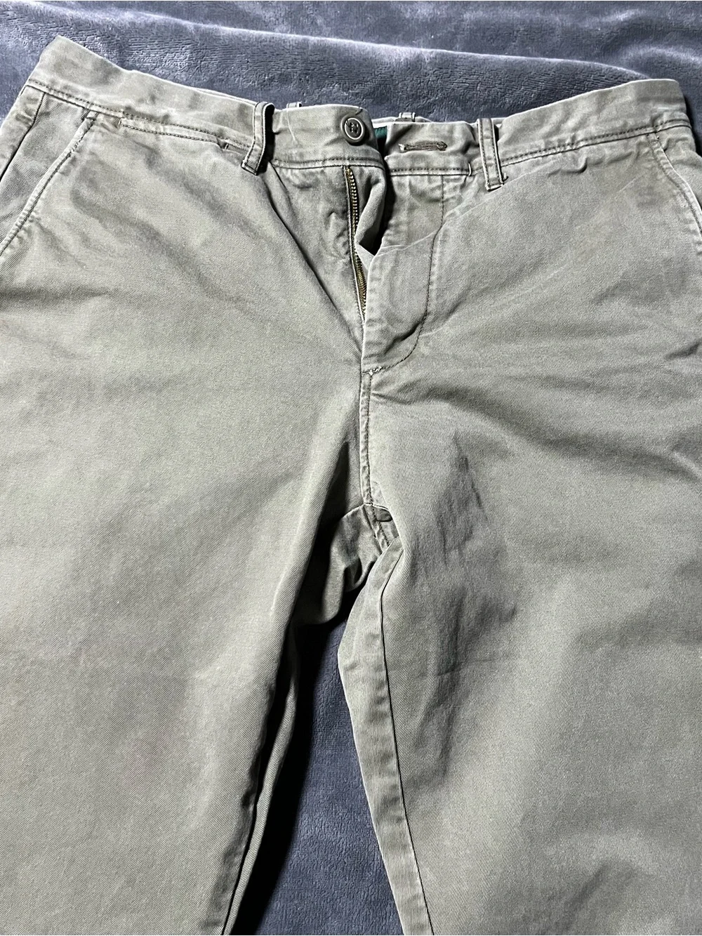 J Crew Oarsman Pants Mens 32x34 Olive Green Chino Classic 770 Straight Always